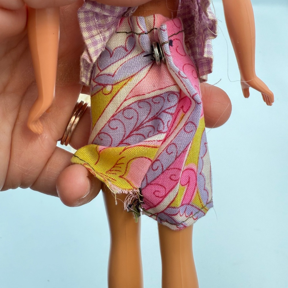 1987 Mattel Skipper Doll (Detached Head) + Vtg Japan Tagged Top, Skirt & Sandals - Picture 6 of 14